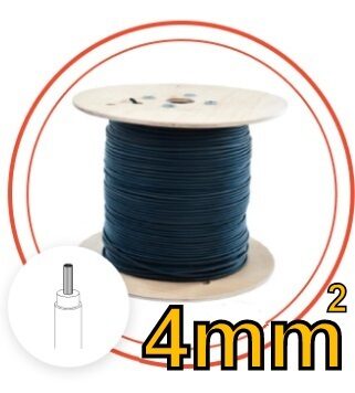 10-500 Meter 4 mm² H1Z2Z2-K Schwarz Kabel KBE Berlin Photovoltaikkabel / Solarkabel / Solarleitung